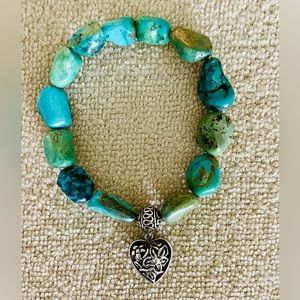 Real turquoise nugget bracelet
